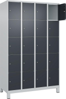 Fächerschrank CLASSIC
B1200xT500xH1950 mm
RAL 7035/7016, 4x5 Fächer