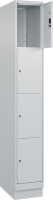 Fächerschrank CLASSIC
B300xT500xH1950 mm
RAL 7035/7035, 1x4 Fächer