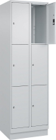 Fächerschrank CLASSIC
B600xT500xH1950 mm
RAL 7035/7035, 2x3 Fächer