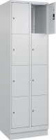 Fächerschrank CLASSIC
B600xT500xH1950 mm
RAL 7035/7035, 2x4 Fächer