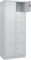 Fächerschrank CLASSIC
B800xT500xH1950 mm
RAL 7035/7035, 2x5 Fächer