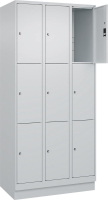 Fächerschrank CLASSIC
B900xT500xH1950 mm
RAL 7035/7035, 3x3 Fächer