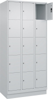 Fächerschrank CLASSIC
B900xT500xH1950 mm
RAL 7035/7035, 3x5 Fächer