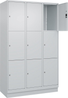 Fächerschrank CLASSIC
B1200xT500xH1950 mm
RAL 7035/7035, 3x3 Fächer