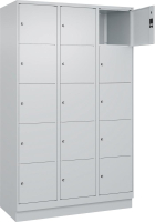 Fächerschrank CLASSIC
B1200xT500xH1950 mm
RAL 7035/7035, 3x5 Fächer