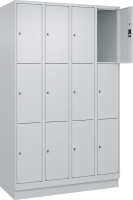 Fächerschrank CLASSIC
B1200xT500xH1950 mm
RAL 7035/7035, 4x3 Fächer