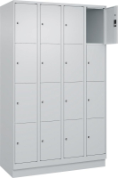 Fächerschrank CLASSIC
B1200xT500xH1950 mm
RAL 7035/7035, 4x4 Fächer