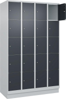 Fächerschrank CLASSIC
B1200xT500xH1950 mm
RAL 7035/7016, 4x5 Fächer