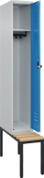 Garderobenschrank CLASSIC
B300xT500xH2120 mm
RAL 7035/5012, 1 Abteil