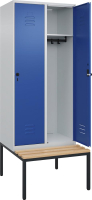 Garderobenschrank CLASSIC
B800xT500xH2120 mm
RAL 7035/5010, 2 Abteile