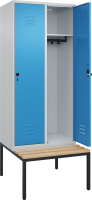 Garderobenschrank CLASSIC
B800xT500xH2120 mm
RAL 7035/5012, 2 Abteile