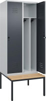 Gard.-Schrank TW CLASSIC
B800xT500xH2120 mm
RAL 7035/7016, 2 Abteile