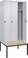 Gard.-Schrank TW CLASSIC
B900xT500xH2120 mm
RAL 7035/7035, 3 Abteile