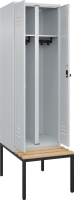 S/W-Gard.-Schrank CLASSIC
B600xT500xH2120 mm
RAL 7035/7035, 2 Abteile