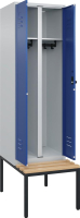 S/W-Gard.-Schrank CLASSIC
B600xT500xH2120 mm
RAL 7035/5010, 2 Abteile