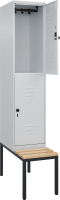 Doppelst. Schrank CLASSIC
B400xT500xH2120 mm
RAL 7035/7035, 1x2Abteile