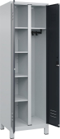 Wä.-Gard.-Schrank CLASSIC
B600xT500xH1950 mm
RAL 7035/7016, 2 Abteile