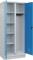 Wä.-Gard.-Schrank CLASSIC
B800xT500xH1950 mm
RAL 7035/5012, 2 Abteile
