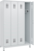 FORMAT Garderobenschrank
B1200xT500xH1950 mm
RAL 7035/7035, 4 Abteile