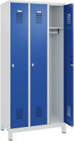 FORMAT Garderobenschrank
B900xT500xH1950 mm
RAL 7035/5010, 3 Abteile