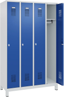 FORMAT Garderobenschrank
B1200xT500xH1950 mm
RAL 7035/5010, 4 Abteile