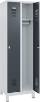 FORMAT Garderobenschrank
B600xT500xH1950 mm
RAL 7035/7016, 2 Abteile