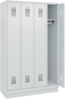 FORMAT Garderobenschrank
B1200xT500xH1950 mm
RAL 7035/7035, 4 Abteile