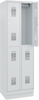 FORMAT Garderobenschrank
B600xT500xH1950 mm
RAL7035/7035, 2x2 Abteile