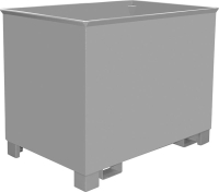 Kasten C 80
B1240xT840xH975 mm
RAL7005 Tragkraft 1000kg