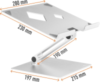 Laptop Ständer RISE
für Laptop und Tablett
