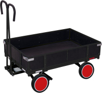 Handpritschenwagen m.Wand
Ladefläche B680xT985 mm
Vollgummibereifung