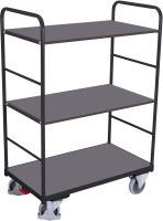 Etagenwagen
Ladefläche B600xT1000 mm
Tragkraft 250kg RAL 7016