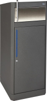 Abfallbehälter Binox-
Hybrid-80l f. Gebäude
420x420x1060mm
