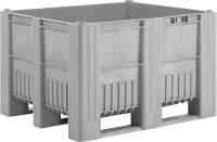 Palettenbox CB3
B1200 x T1000 x H760 mm
3 Kufen, lebensmittelecht