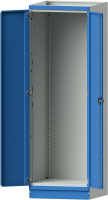 Leergehäuse Modell 100
B715xT720xH2200mm
RAL 7035/5012 mit Türen