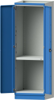 Leergehäuse Modell 101
B715xT720xH2200mm
RAL 7035/5012 mit Türen