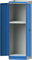 Leergehäuse Modell 103
B715xT720xH2200mm
RAL 7035/5012 mit Türen