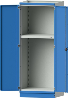 Leergehäuse Modell 103
B865xT720xH2200mm
RAL 7035/5012 mit Türen