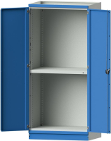 Leergehäuse Modell 102
B1015xT720xH2200mm
RAL 7035/5012 mit Türen