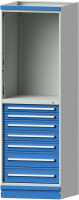 Modulschrank Modell 3005
B715xT720xH2200mm
RAL 7035/5012