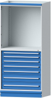 Modulschrank Modell 3005
B1015xT720xH2200mm
RAL 7035/5012