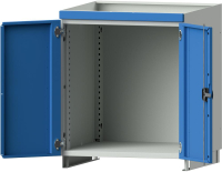 Aufsatzschrank leer
B715 x T720 x H800 mm
RAL 7035/5012 mit Türen