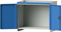 Aufsatzschrank leer
B1015 x T720 x H800 mm
RAL 7035/5012 mit Türen