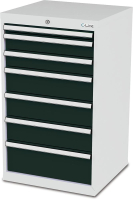 Schubladenschrank
B600xT575xH1020 mm
RAL 7035/7016