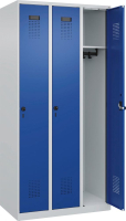 Garderobenschrank EVOLO
bodenstehend
RAL 7035/5010, 3 Abteile