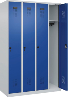Garderobenschrank EVOLO
bodenstehend
RAL 7035/5010, 4 Abteile