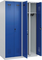 S/W-Gard.-Schrank EVOLO
bodenstehend
RAL 7035/5010, 4 Abteile