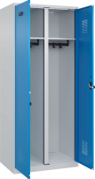S/W-Gard.-Schrank EVOLO
bodenstehend
RAL 7035/5012, 2 Abteile