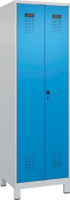 S/W-Gard.-Schrank EVOLO
mit 100 mm hohen Füßen
RAL 7035/5012, 2 Abteile