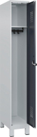 Garderobenschrank EVOLO
mit 100 mm hohen Füßen
RAL 7035/7016, 1 Abteil